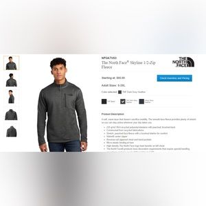 NF0A7V63
The North Face® Skyline 1/2-Zip Fleece